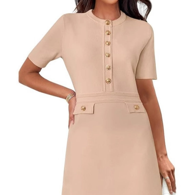🔥👗Elegancka klasyczna sukienka damska slim fit