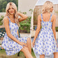 🔥👗Damskie sukienki letnie Casual Square Neck Floral Sundress