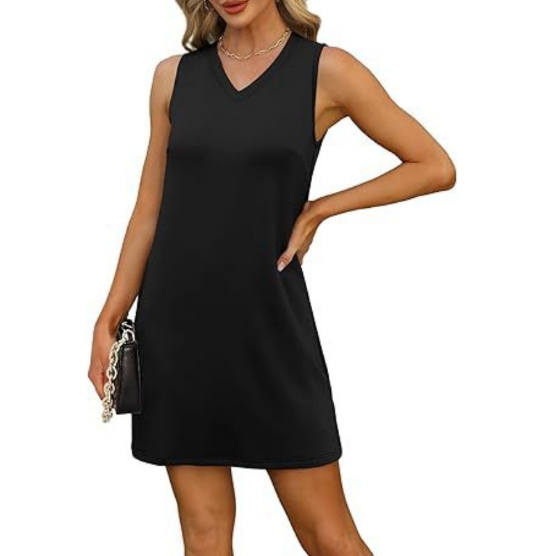 🔥👗Damska mini sukienka z dekoltem w szpic