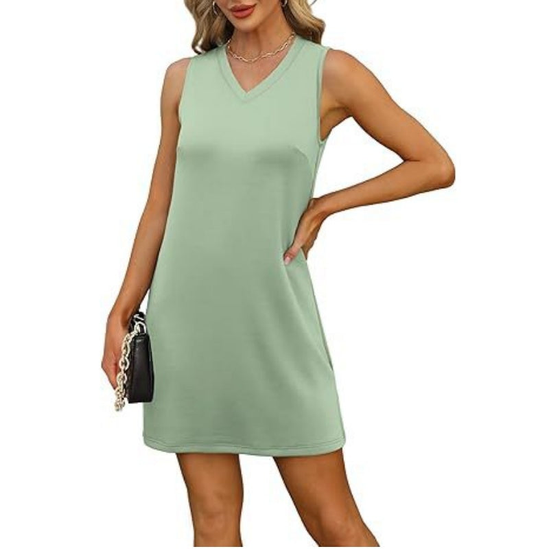 🔥👗Damska mini sukienka z dekoltem w szpic