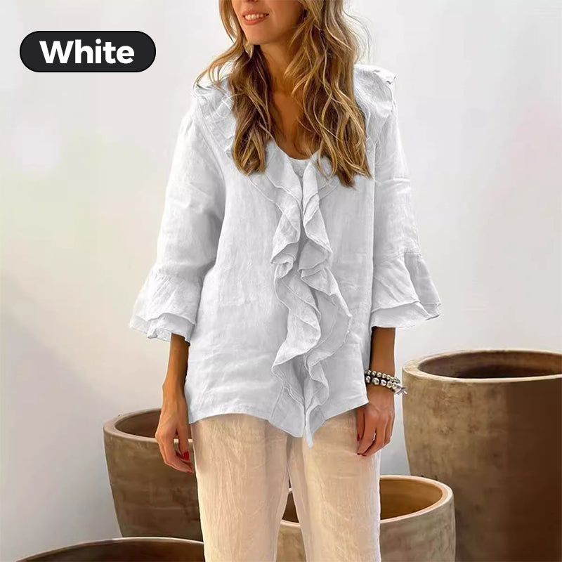🔥👚【M-4XL】🥼 Damska bluzka z rozszerzanymi rękawami