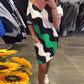 🔥👗Damska sukienka z krótkim rękawem V-Neck