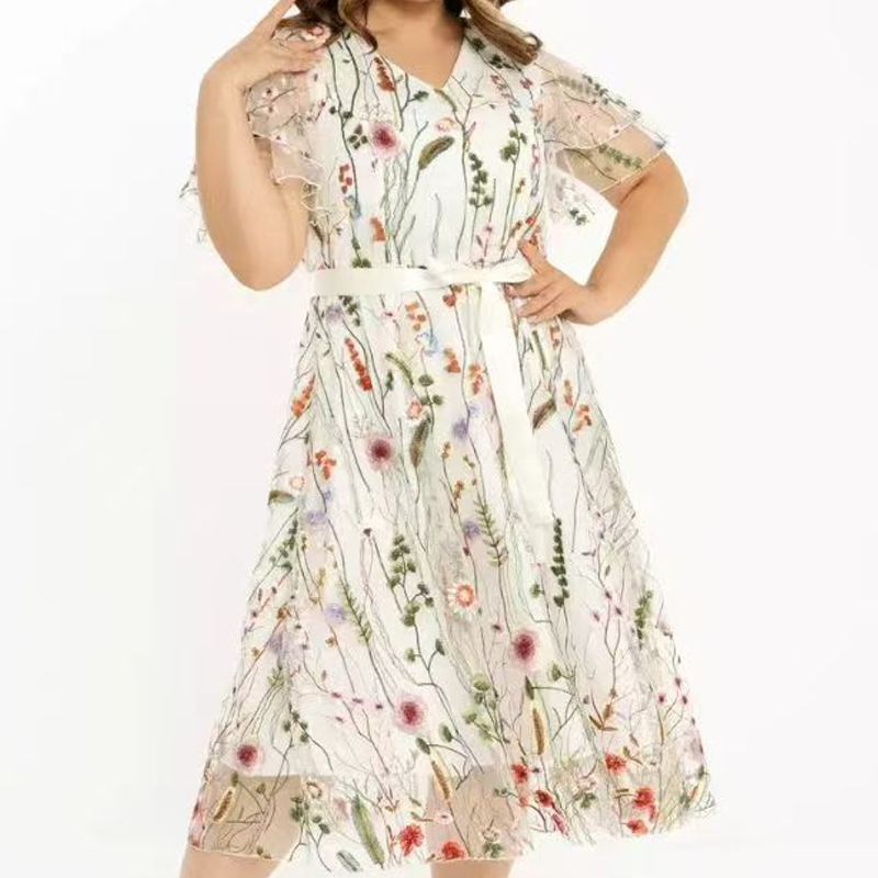 🔥👗 Elegancka i zwiewna sukienka w kwiaty