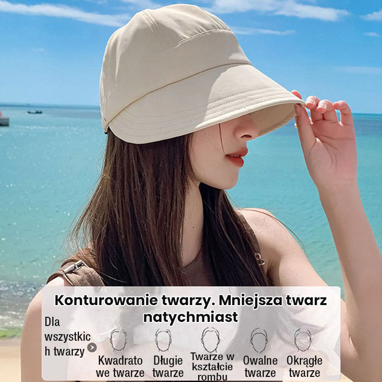 🔥👒Kapelusz z ochroną UV bez makijażu