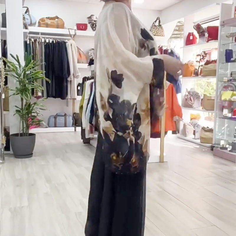 🔥👚👖Casualowy top damski z okrągłym dekoltem z nadrukiem
