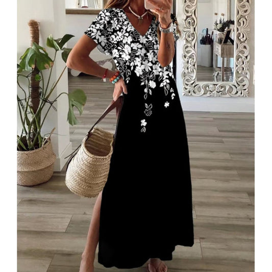 🔥👗 Modna sukienka z nadrukiem