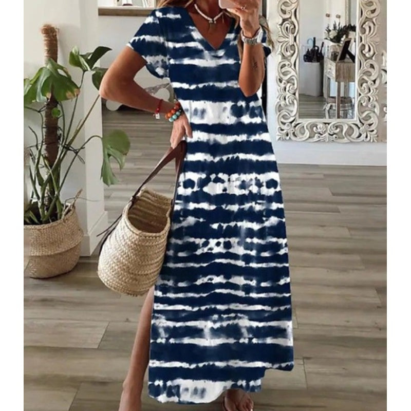 🔥👗 Modna sukienka z nadrukiem
