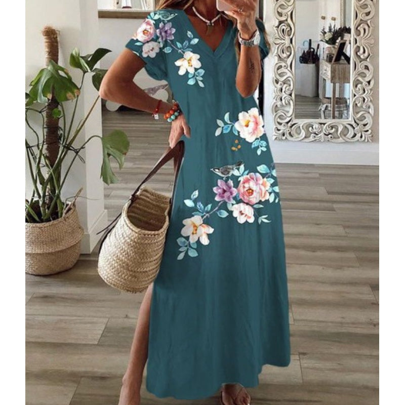 🔥👗 Modna sukienka z nadrukiem