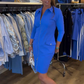 🔥👗Elegancka sukienka zapinana na zamek, opinająca biodra