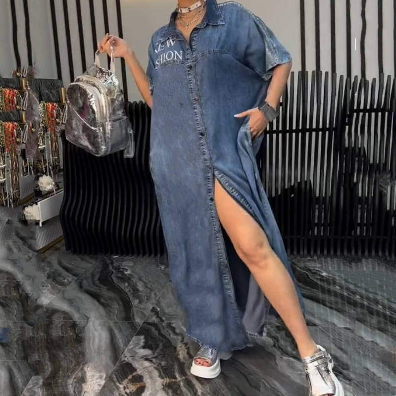 🔥👗Długa spódnica jeansowa dla kobiet