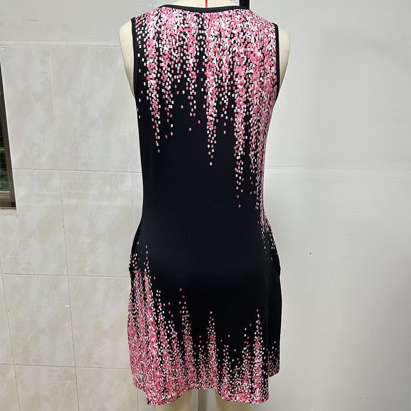 🔥👗Modna mini sukienka bez rękawów dla kobiet