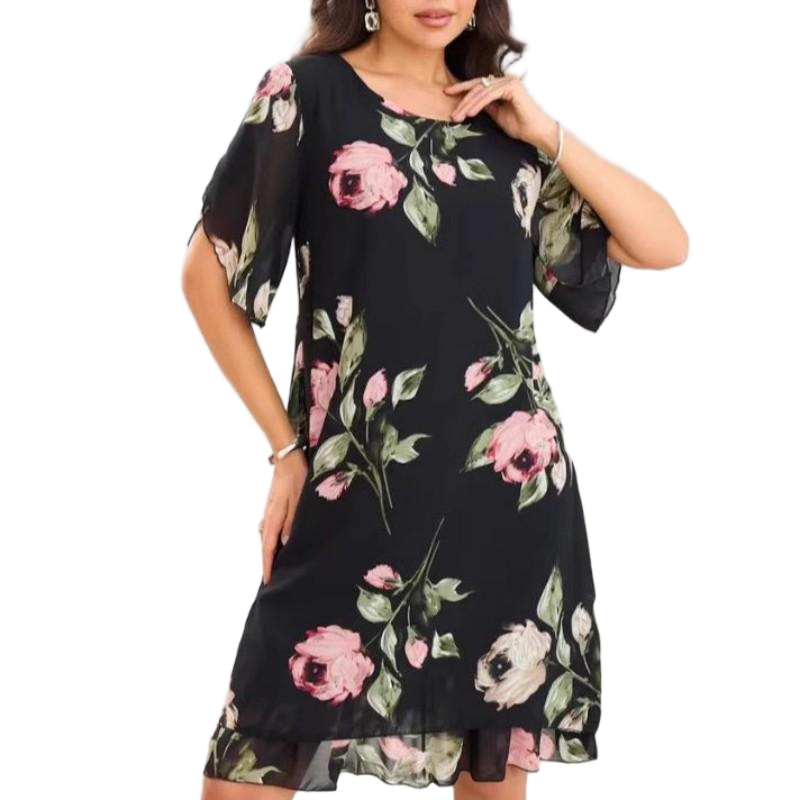 🔥👗Damska sukienka z nadrukiem w kwiaty
