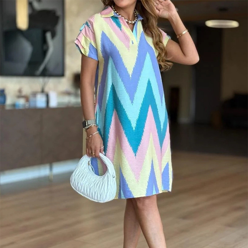 🔥👗Urocze damskie sukienki z nadrukiem o luźnym kroju