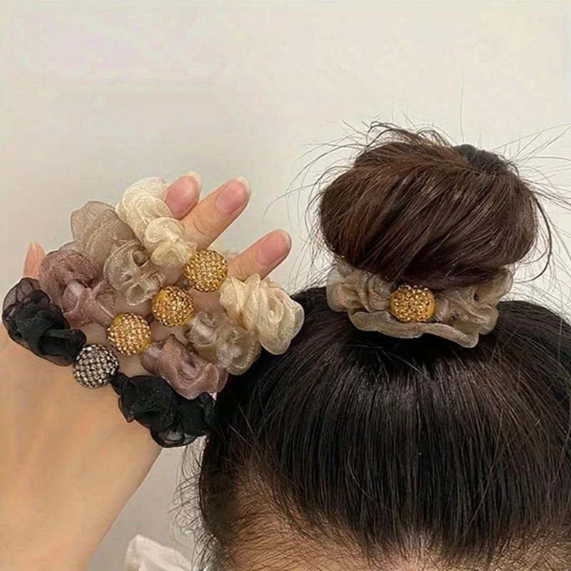 🔥✨Kup 1, otrzymaj 2 gratis💕Eleganckie opaski do włosów z siateczki z kryształkami