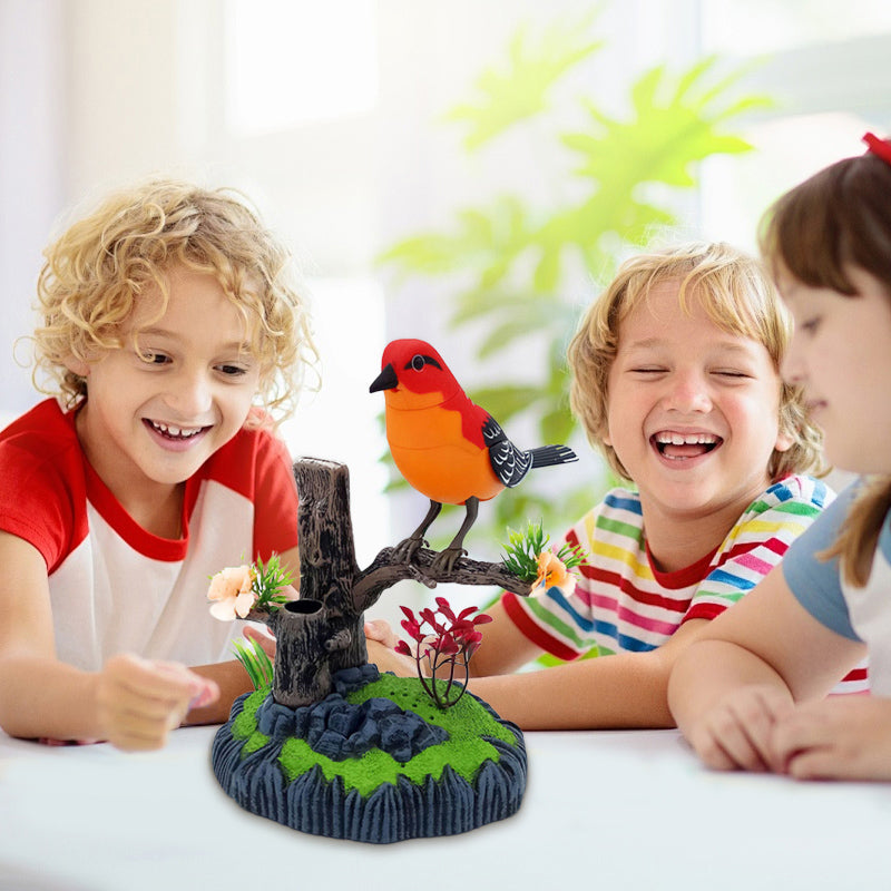 🔥🦜Aktywowana głosem zabawka interaktywna z ćwierkającym ptakiem