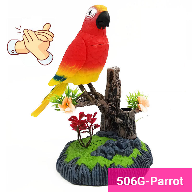 🔥🦜Aktywowana głosem zabawka interaktywna z ćwierkającym ptakiem
