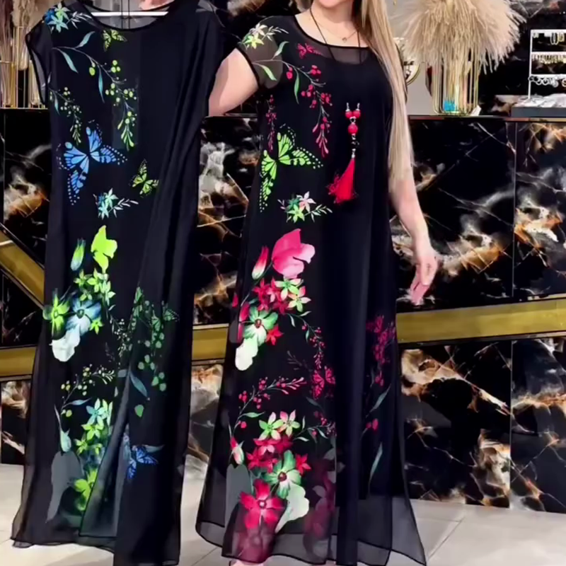 🔥👗Eleganckie sukienki z tiulu kwiatowego dla kobiet