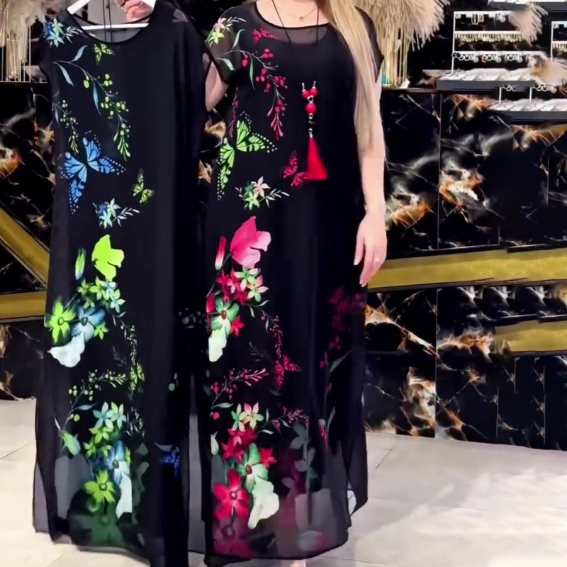 🔥👗Eleganckie sukienki z tiulu kwiatowego dla kobiet