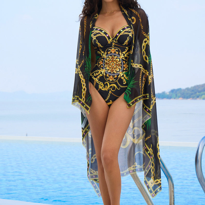 🔥👙Damski jednoczęściowy strój kąpielowy i tunika