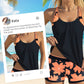 🔥👙Damski dwuczęściowy zestaw kąpielowy z nadrukiem Tankini i szortami