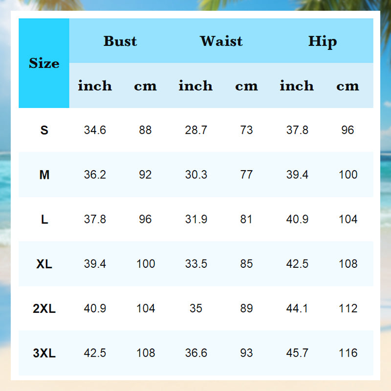 🔥👙Damski dwuczęściowy zestaw kąpielowy z nadrukiem Tankini i szortami