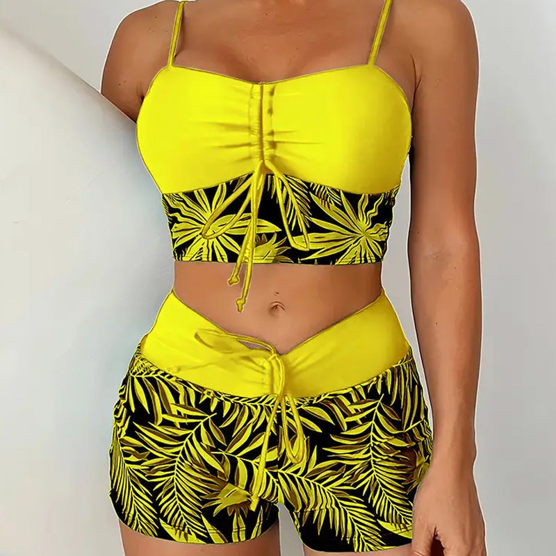 🔥👙Damski dwuczęściowy strój kąpielowy z nadrukiem