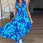 🔥👗Modna damska sukienka bez rękawów z nadrukiem