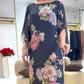 🔥👗Elegancka długa sukienka damska z nadrukiem na szyi
