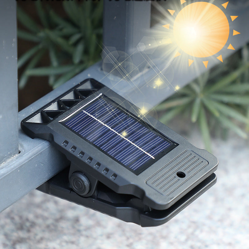 🔥✨Zewnętrzna lampa solarna z klipsem i czujnikiem ruchu