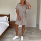 🔥👗【S-3XL】Damskie sukienki z dekoltem w serek w panterkę