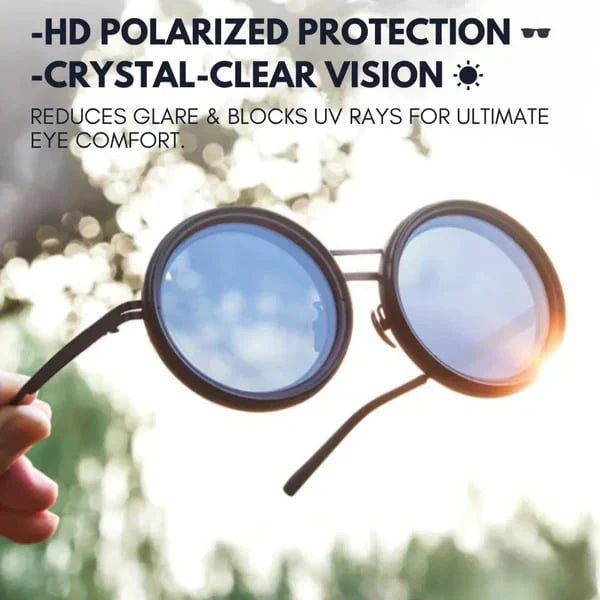 🔥👓Okulary przeciwsłoneczne okrągłe z polaryzacją i regulowanym przyciemnieniem