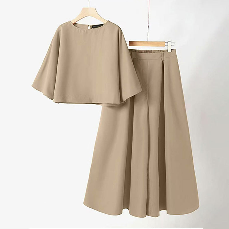 🔥👚👖【S-XL】Luźna koszulka damska + luźne spodnie, dwuczęściowy zestaw
