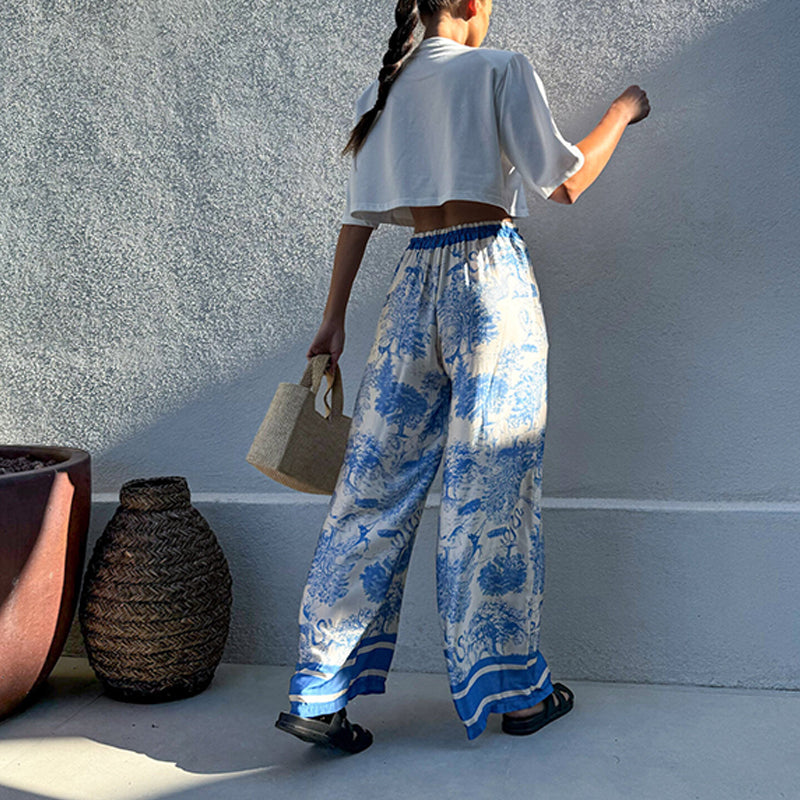🔥👖Letnie spodnie damskie Boho Palazzo