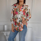 🔥👚Elegancka damska koszula z nadrukiem i guzikami
