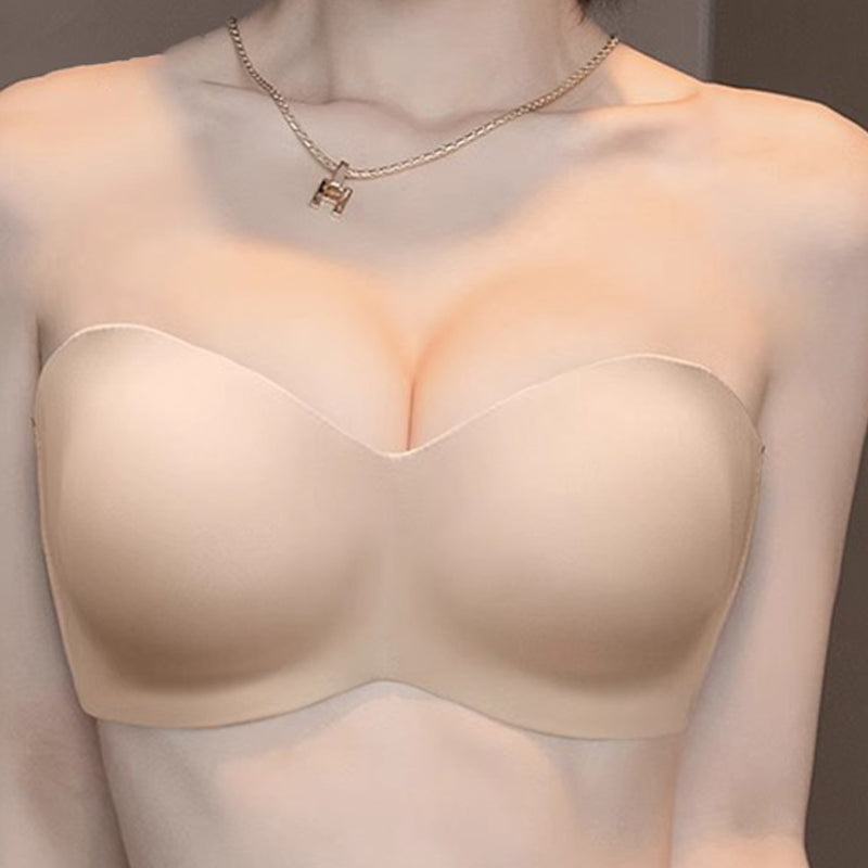 🔥💋Ultracienki biustonosz push-up bez ramiączek, zapobiegający przesuwaniu się