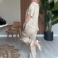 🔥👚👖Elegancki komplet spodni z dekoltem w serek, 2 części