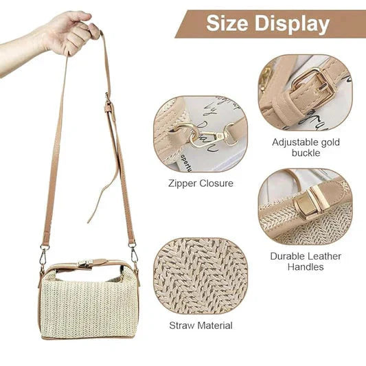 🔥🧰Stylowa torebka typu crossbody dla kobiet z odpinanym paskiem i klamrą