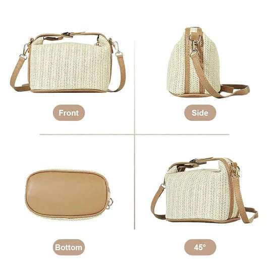 🔥🧰Stylowa torebka typu crossbody dla kobiet z odpinanym paskiem i klamrą