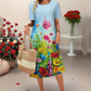 🔥👗Damska sukienka casualowa z kwiatowym nadrukiem