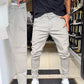 🔥👖Męskie spodnie slim fit w jednolitym kolorze