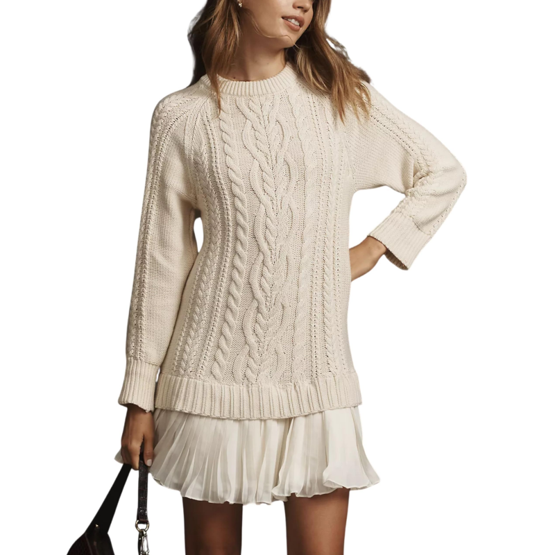 🔥✨【S-3XL】(Customized) Women's Knit Sweater Dress🧶 - Soft mid-weight, versatile - Ships within 7 days