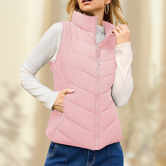 🔥✨【S-3XL】Ciepła kamizelka damska z kołnierzem stojącym