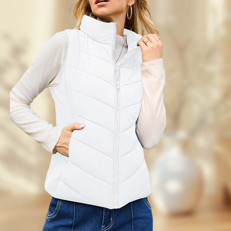 🔥✨【S-3XL】Ciepła kamizelka damska z kołnierzem stojącym