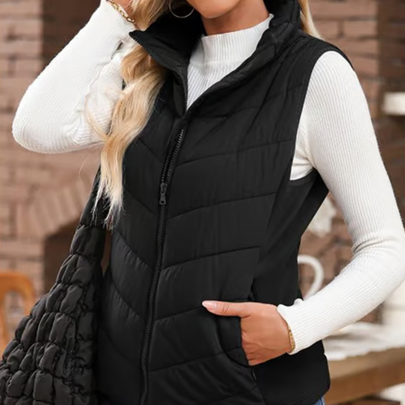 🔥✨【S-3XL】Ciepła kamizelka damska z kołnierzem stojącym