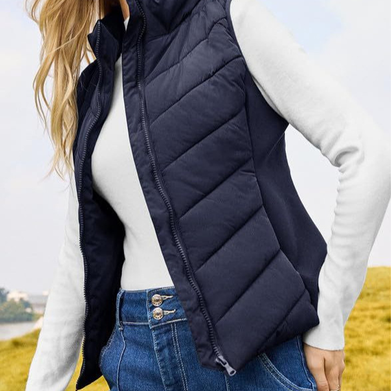 🔥✨【S-3XL】Ciepła kamizelka damska z kołnierzem stojącym